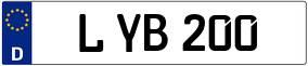 Trailer License Plate
